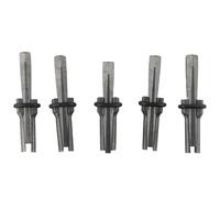 5 Set Stone Splitter Wedges, 5/8 Inch (18mm) High Hardness Steel Feather Shims for Rock Granite Concrete, Hand Quarrying Tools