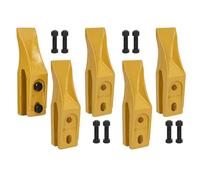 5 Set Trenching Bucket Teeth, Skid Steer Backhoe Bolt on Bucket Tooth,Excavator Bucket Teeth with Unitooth w/Bolt and Nuts on 5/8" Bucket Lip, Mini Excavator Attachments for 6684447 Skid Steer Loaders