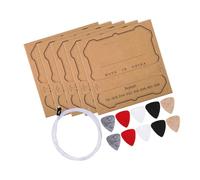 5 Set Universals Nylon Ukulele Strings with 10 Soft Felt Picks for Various Sizes Including 21 23 26Inch Care Supplies， Replacement Strings for Easy to Installation