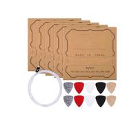 5 Set Universals Nylon Ukulele Strings with 10 Soft Felt Picks for Various Ukulele Sizes Including 21 23 26Inch Nylon Strings with Felt Picks