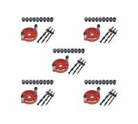 5 Set Vertical Self Centering Dowel 6/8/10mm for Craft Woodworking Carpenters Red