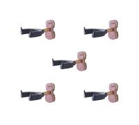 5 set Violin Wall Hanger Auto Lock Safety Wooden Wall Mount Holder Black