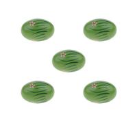 5 set Wood Hand Shaker Egg Intelligence Percussion Toy for Early Learning Green
