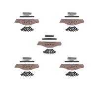 5 set Wooden Acoustic Guitar Bridge with 6 Pins Pegs Nut Saddle Repairing Parts