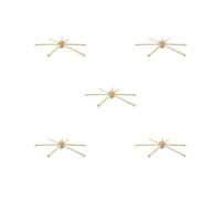 5 Set Wooden Mobile Frame Kit Accessories Handmade Ornament Crafts for Infant Crib