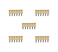 5 set Zinc Alloy Electric Guitar Tremolo Fixed Bridge String Saddle DIY Parts Gold