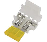 5 Sets 5A 10A 15A 20A 25A 30A Auto Standard Middle Fuse Holder Boat Truck ATC ATO Blade(Giallo)
