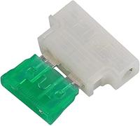 5 Sets 5A 10A 15A 20A 25A 30A Auto Standard Middle Fuse Holder Boat Truck ATC ATO Blade(Ivory)