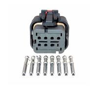 5 Sets 8 Pin Plastic Housing Socket 1.6 Series Waterproof Adapter Grey Automobile Wire Cable Harness Connector With Terminal