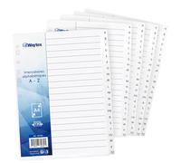 5 Sets A4 A-Z Polypropylene Punched Alphabetic Dividers - Heavy Duty Plastic Index Dividers for A4 Binder