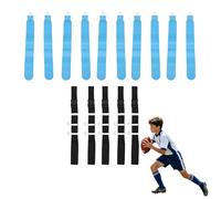 5 Sets Adjustable Flag Football Belts, Each Flag Football Belt with Adjustable D Ring and 2 Flags, Universal Football Belts Race Sports Gaming Waist Flag for Youth & Adults (Blue)
