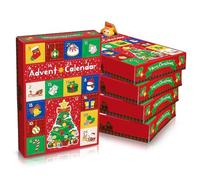 5 Sets Advent Calendar Boxes To Fill Yourself, 2025 Christmas Advent Calendar Boxes with 24 Empty Drawers, Red Christmas Countdown, DIY Advent Calendar Kit Xmas Gift Boxes for Kids Family Friend