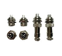 5 Sets Aviation Plug Socket GX12 Through The Wall Type GX12-2 ~6P Board Before Installation Connector Hanging Plating(GX12-3)