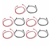 5 Sets Banana Plug Test Line with 2mm Jack, Gold Plating Banana Plug Test Cable for Electrical Projects, High Conductivity Brass Material, PVC Protective Cover, 30Vac - 60Vdc Volta