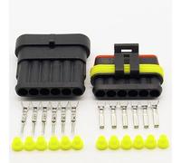 5 Sets Car Part 6 Pin Way Sealed Waterproof Electrical Wire Auto Connector Set