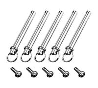 5 Sets Hand Fan Folding Fasteners Rivet and Nut Kit | Stainless Steel, Silver Finish, Easy Installation and Maintenance, Lightweight Repair Parts for Handheld Fans