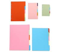 5 Sets Loose Leaf Refill Papers for Notebook, Punched Paper Sheets | School Stationery for Students, Refillable Convenience, Gel Pen and Ballpoint Use, Portable Study Planning