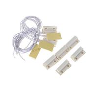 5 Sets MC-38 Door Window Sensor Switch Home Alarm Detector Push Button Switch On Off Momentary Led Control Rocker Lever Handle Start Stop Dimmer Detector