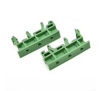 5 Sets PCB DIN Mount Bracket Clips for C45 Rail, Reliable Circuit Board Support and Easy Installation for 35mm Projects (Green)