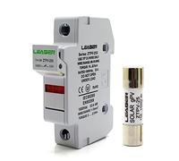 5 Sets PV Solar Fuse 1000V DC Fusible 10x38 gPV, with LED Fuse Holder for Solar System Protection ZTPV-25X Protected circuits (Size : 25A)