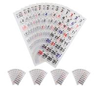 5 Sets Removable Date Stickers for Planner Calendars, Washi Paper