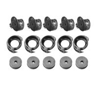 5 Sets Replacement Parts for Shoe Rep - Bobbin Cases, Bobbins, & Chassis for Mending Efficiency