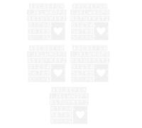 5 Sets Reusable Custom Stencils Letters and Numbers