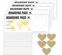 5 Sets Scratch Card Reveal, Holiday Scratch Cards, Boarding Pass Surprise Trip Ticket
