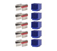 5 Sets Stepper Motor Driver Ultra Silent 2.5A Uart Nema17 Step Motor Driver Module TMC2208 Powerful Quiet High Performance Ideal for 3D Printing Various Control Boards