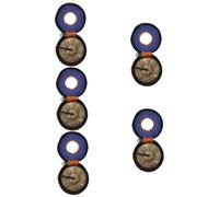 5 Sets Touch The Bell Professional Cymbals Nepal Cymbals Chimes Meditation Bell Container Cymbals Bell Red Crystal Car Decor Tingshas Tibetan Chimes Yoga Mini Copper Hand Bell