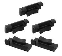 5 Sets Wall Mount Hose Holder Plastic Hooks Water Pipe Hanging Black | Universal Fit for Vacuum and Drain Outlet Hoses, Includes Mounting Screws, Suitable for Car Wash and Laundry Room Wall