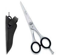 5" Sharp Beard Scissors & Pouch | Professional Moustache Scissors Ear and Nose Hair Trimming Scissors Stainless Steel Carbon Steel