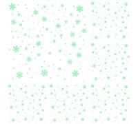5 Sheet Glow in The Dark Christmas Window Stickers Extra Large Snowflake Window Stickers Merry Christmas Decorations for Windows Xmas Decorations Decals for Glass 20 X 30 Cm