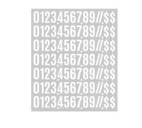 5 Sheets/ 10 Sheets Mailbox Letters And Numbers for Outside - 1 Inch Address Numbers for House, Are Applicable for Mailboxes, Window, Making Them More Personalized And Recognizable(White,5 sheets)