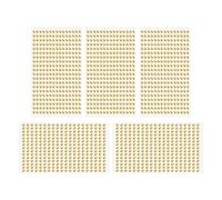 5 Sheets 1500pcs Rhinestone Adhesive Stickers 5mm Plastic Bling Jewel, Self-Adhesive Acrylic Gem Stones for Nail Art, Craft, Clothes, DIY Makeup Decoration