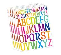 5 Sheets Alphabets Sticker Letter Letter Decal Decorative Scrapbook Waterproof Journal Colourful Sticker