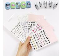 5 Sheets Animal Nail Art Stickers,Cute DIY Nail Art Decoration Set,Purr-fectly Adorable Stickers Decals,False Nail Manicure Decals,Kawaii Phone Case/Water Cup Stickers for Women