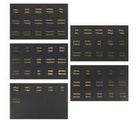 5 Sheets Bible Index Tabs Writable Black Gold Adhesive Tabs for Easy Bible Study and Removable Book Tabs for Organizing and Journaling