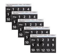 5 Sheets Black Number Handpan Drum Scale Stickers | PVC Adhesive Labels, Accurate Note Identification, Easy Installation, Universal Fit for Percussion and Tongue Drums