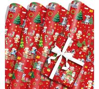 5 Sheets Christmas Wrapping Papers 50cm x 70cm Gift Wrapping Paper For Christmas Birthdays Decoration Party Favors Party Supply DIY Crafts Gift