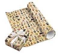 5 Sheets Ha-ry Gift Wrapping Paper Boy Birthday Wrapping Paper Gift Bag 50cm x 70cm Recyclable Folded Surprises Present Wrapper Roll Birthday Party Decoration for Kid Party Easter Festive