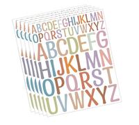 5 Sheets Letter Sticker Decorative Sticker Letter Decal Reward Alphabets Decorative Label Colourful Decal Journal