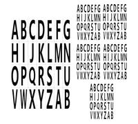 5 Sheets Letter Stickers,Black Self Adhesive Letter Stickers,A-Z Letter Stickers for Scrapbooking,Waterproof Vinyl Stick,76 * 30mm Capital Letters Stickers,Large Letter Stickers