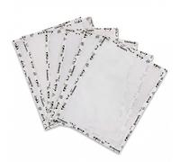 5 Sheets Reusable Fuse Bead Ironing Paper with Panda Edge Binding - 0.01" Thick Fiberglass Iron Paper for Perler Beads - Non-Stick, Transparent Heat Resistant Cloth for Professional Pixel Art Crafts