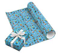 5 Sheets Toy Gift Wrapping Paper Story Birthday Wrapping Paper Story Gift Bag 50cm x 70cm Recyclable Folded Surprises Present Wrapper Roll Birthday Party Decoration for Kid Party Easter Festive