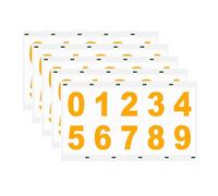 5 Sheets Waterproof Reflective Mailbox Numbers Stickers 3 Inch Self Adhesive House Address Number Stickers Vinyl 0-9 Decals for Doors Gate (Gold)