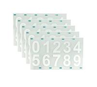 5 Sheets Waterproof Reflective Mailbox Numbers Stickers 3 Inch Self Adhesive House Address Number Stickers Vinyl 0-9 Decals for Doors Gate (White)