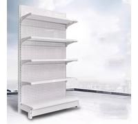 5 Shelves Retail Gondola Shelving Wall Display Rack - Single-sided Supermarket Shelves, Convenience Combination Shelves,for Retail Convenience Grocery Office Supply Or Liquor Stores(90*43*135cm)