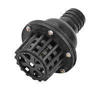 5-Size PVC Water Pump Foot Valve - 1.5" to 4" Black Check Valve with Anti-Blocking Mesh Screen for Efficient Fluid Flow(3 Inch)