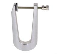 5 Size Violin Bass Bar Clamps Aluminium Alloy Luthier Tools for Instrument Repair Making Cello Edge Clamp Fixture Set Silver(Depth 11.6cm)